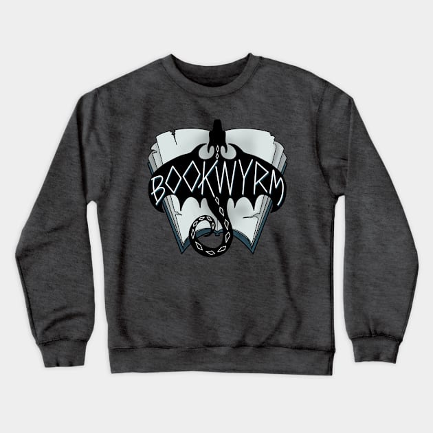 Book Dragon Crewneck Sweatshirt by Thenerdlady